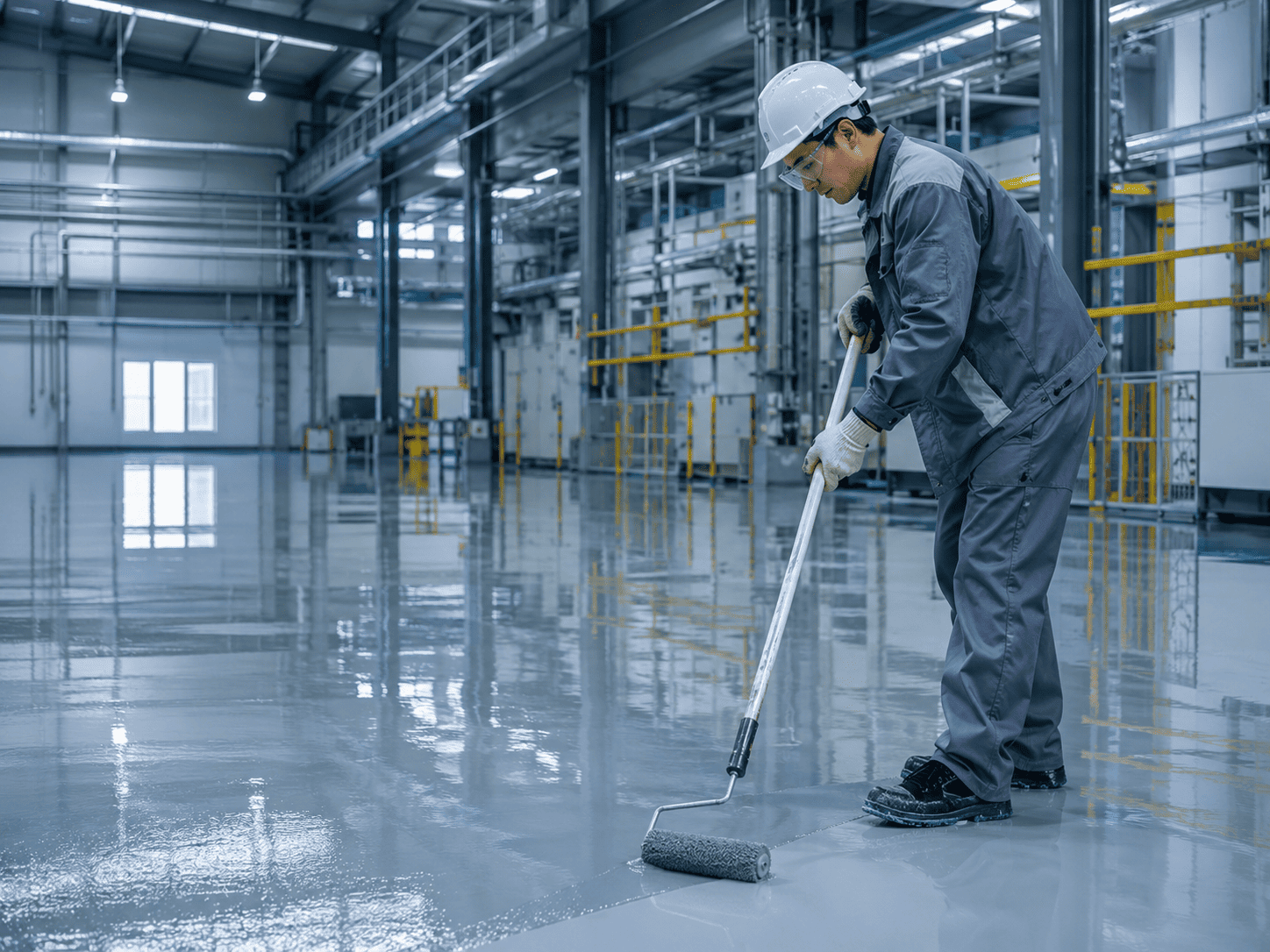 Epoxy industrial flooring applications
